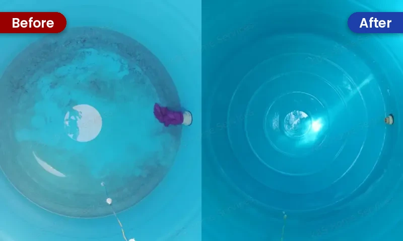Water tank cleaning before and after in Bengaluru by KBS Home Services (4)
