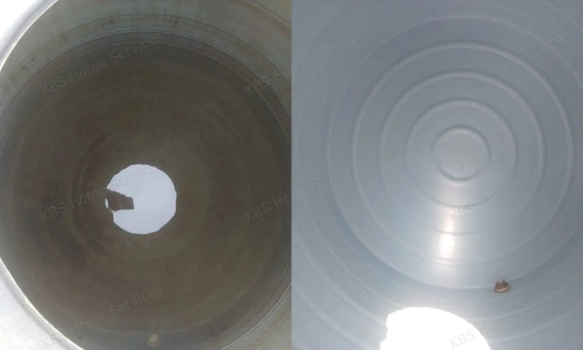Overhead water tank before and after professional cleaning in Bengaluru by KBS Home Services (5)